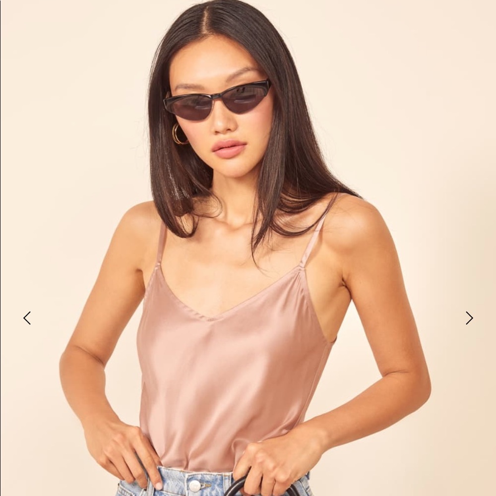 Reformation Teddy Silk tank